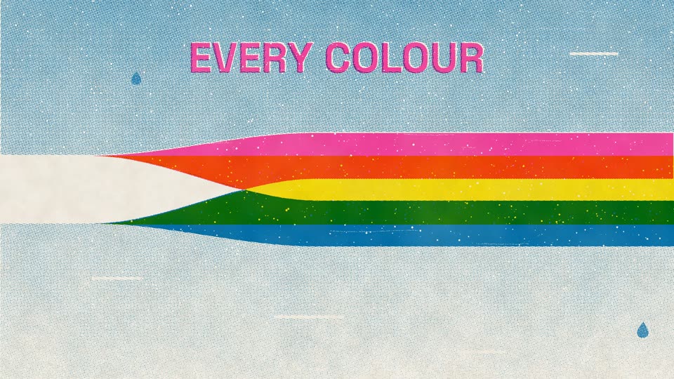 How does a rainbow form?, a frame from the film