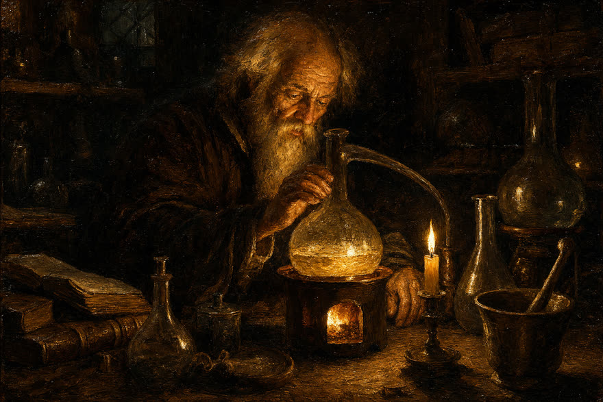 Rembrandt chiaroscuro explainer film style, sample frame