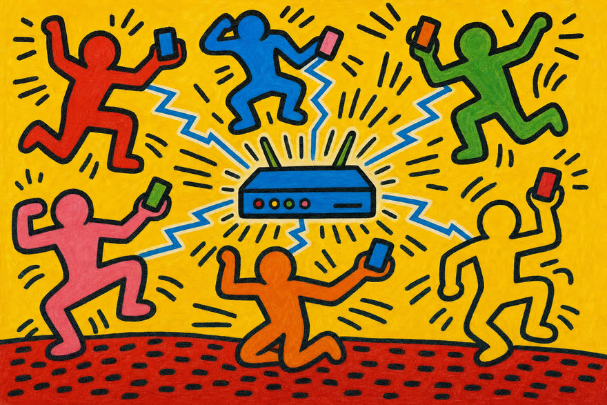 Radiant line pop explainer film style, sample frame